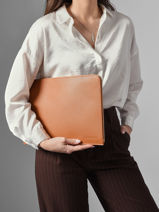 Longchamp Le foulonn� Papierhouder Bruin-vue-porte